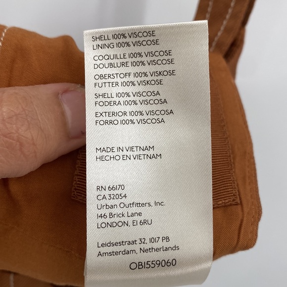 Anthropologie Seamed Corset Bra Top In Mango Smocked Stretchy Back Size Medium - Picture 6 of 8